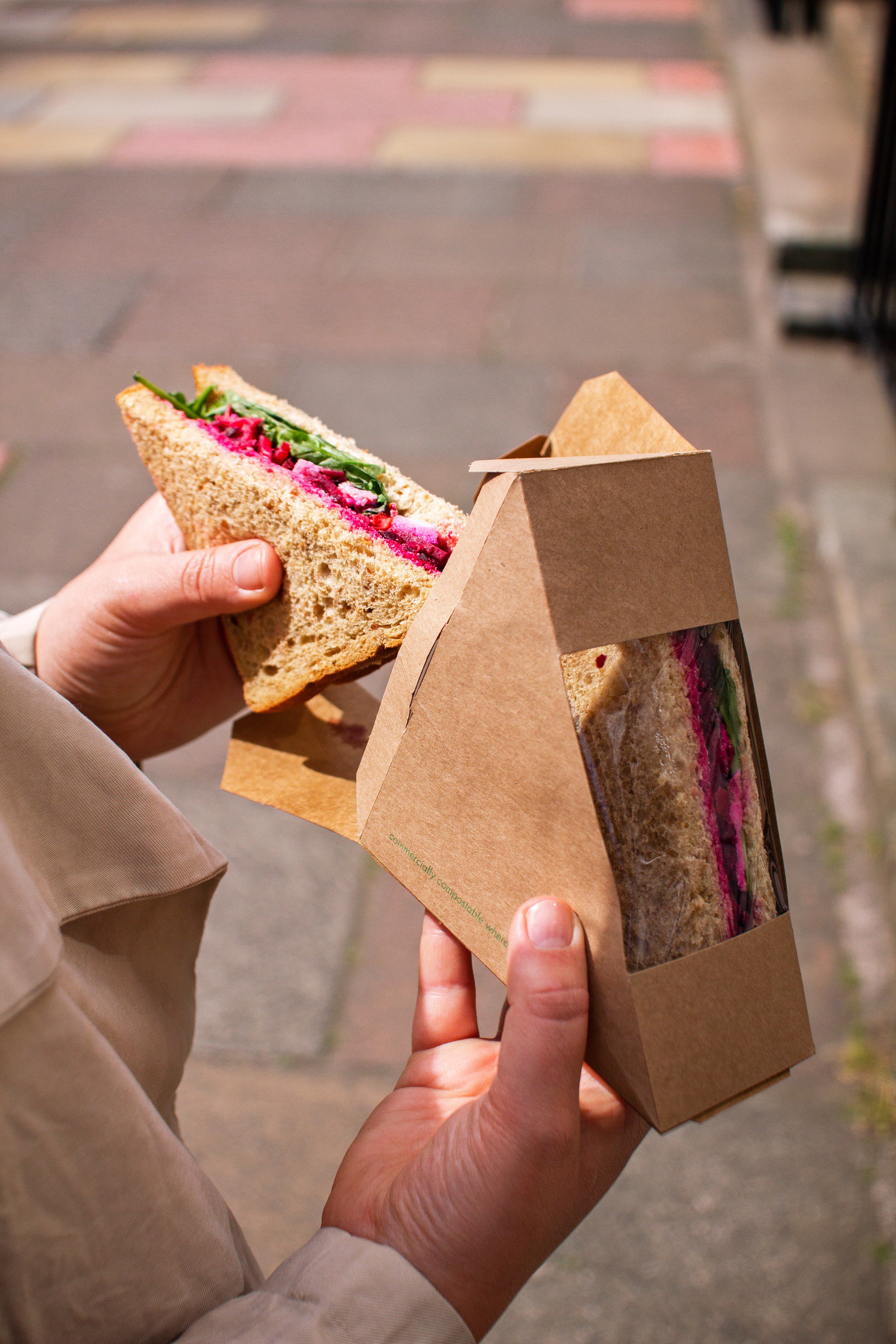 Compostable Kraft Sandwich Boxes Kraft Sandwich Boxes Biodegradable